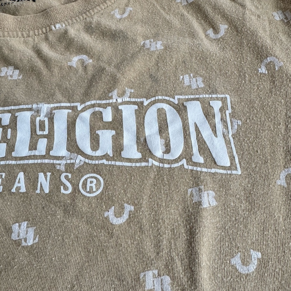 True Religion Beige Graphic Tee - Picture 7 of 7